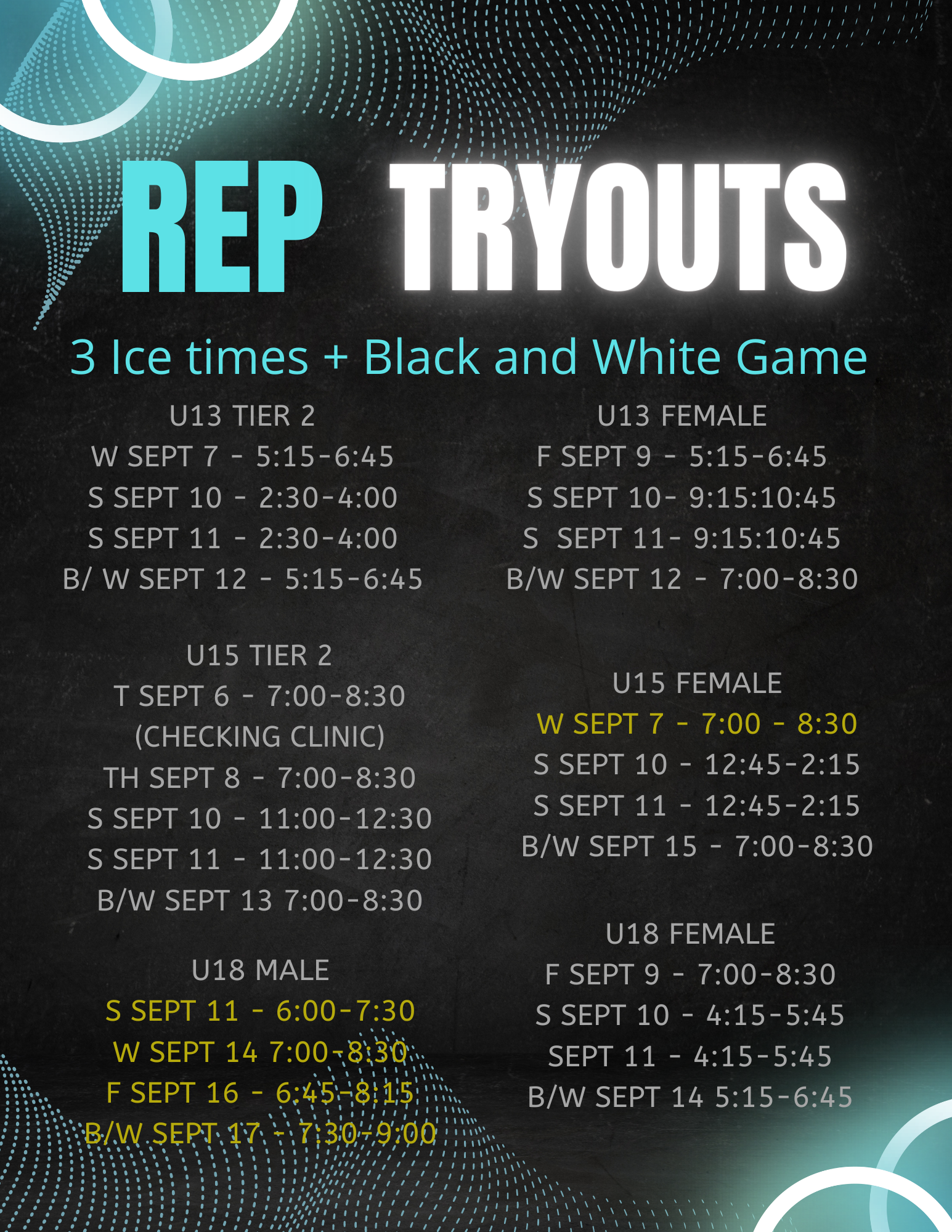 tryouts 815