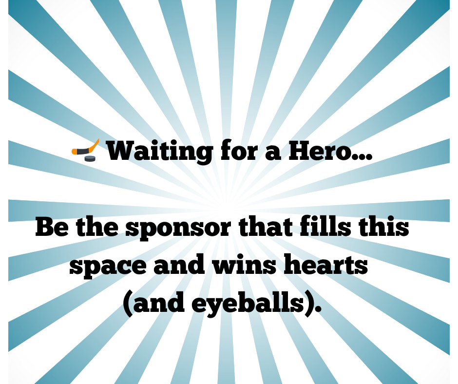 🏒 Waiting for a Hero... Be the sponsor that fills this space and wins hearts (and eyeballs). (1) 🏒 Waiting for a Hero... Be the sponsor that fills this space and wins hearts (and eyeballs). (1)